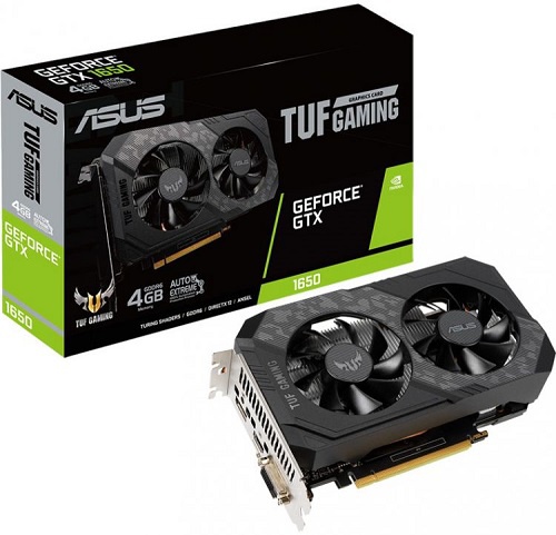  ASUS NVIDIA  GeForce GTX 1650 TUF-GTX1650-O4GD6-GAMING 4 GDDR6, OC,  Ret