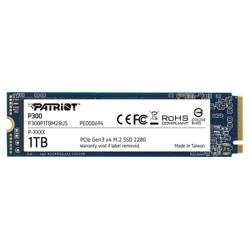 SSD  Patriot PCI-E x4 1Tb P300 M.2 2280 (P300P1TBM28)