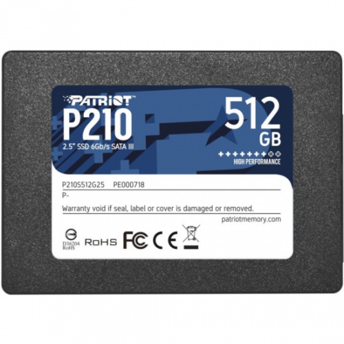 SSD  Patriot SATA III 512Gb P210 2.5 (P210S512G25)