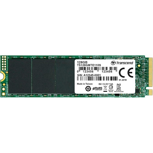 SSD  Transcend TS128GMTE110S 128GB, M.2 PCI-Express Gen3 x4 3D TLC (TS128GMTE110S)
