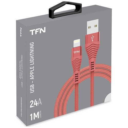 TFN кабель 8pin forza 1.0m MFI red