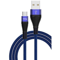TFN кабель microUSB forza 1.0m blue-blc