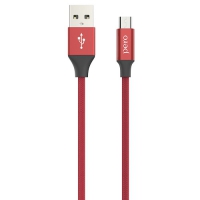Дата-кабель PERO DC-02 micro-USB 2А 1м красный