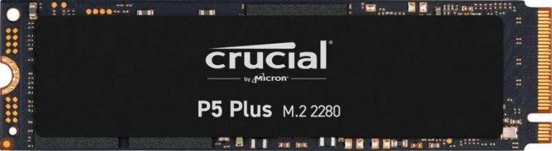 SSD  Crucial P5 Plus, [CT1000P5PSSD8] 1TB, SSD, M.2 2280, NVMe, PCIe 4.0 x4, 3D TLC, R/W 6600/5000MB/s, IOPs 630 000/700 000, 600TBW