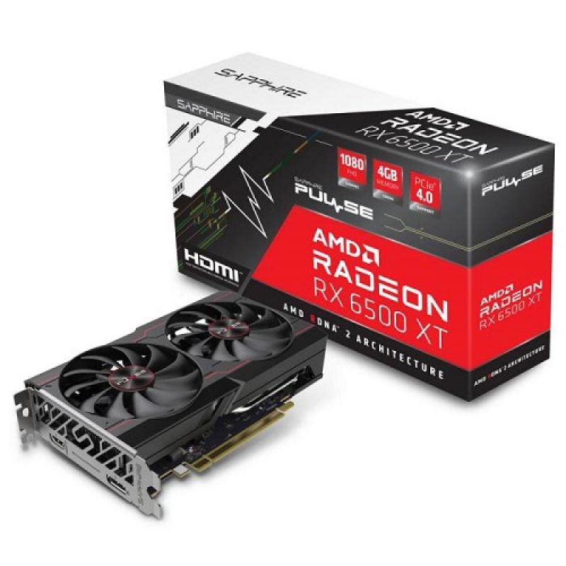  Sapphire AMD  Radeon RX 6500XT 11314-01-20G  RX 6500XT Gaming OC Pulse 4 Pulse, GDDR6, OC,  Ret