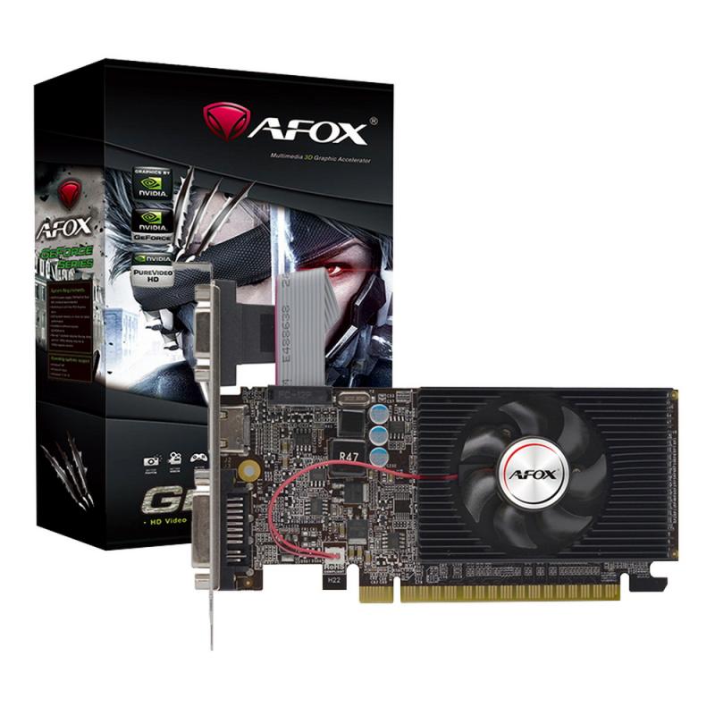  Afox GT610 1GB LP DDR3 64BIT DVI HDMI VGA SINGLE FAN RTL [AF610-1024D3L7-V6]