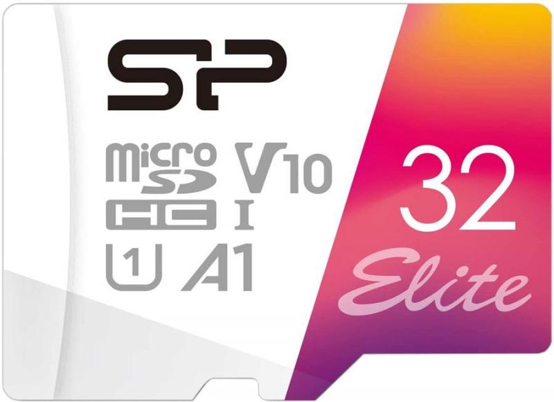 Карта памяти Silicon Power Elite microSDHC UHS-I U1 32GB Class 10 + SD adapter