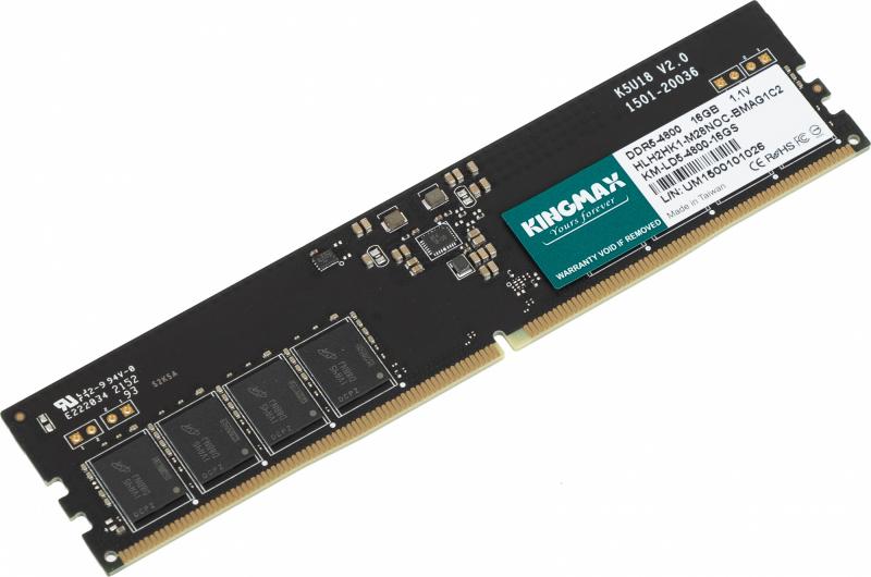   Kingmax DDR5 - 16 4800, DIMM, [KM-LD5-4800-16GS] Ret