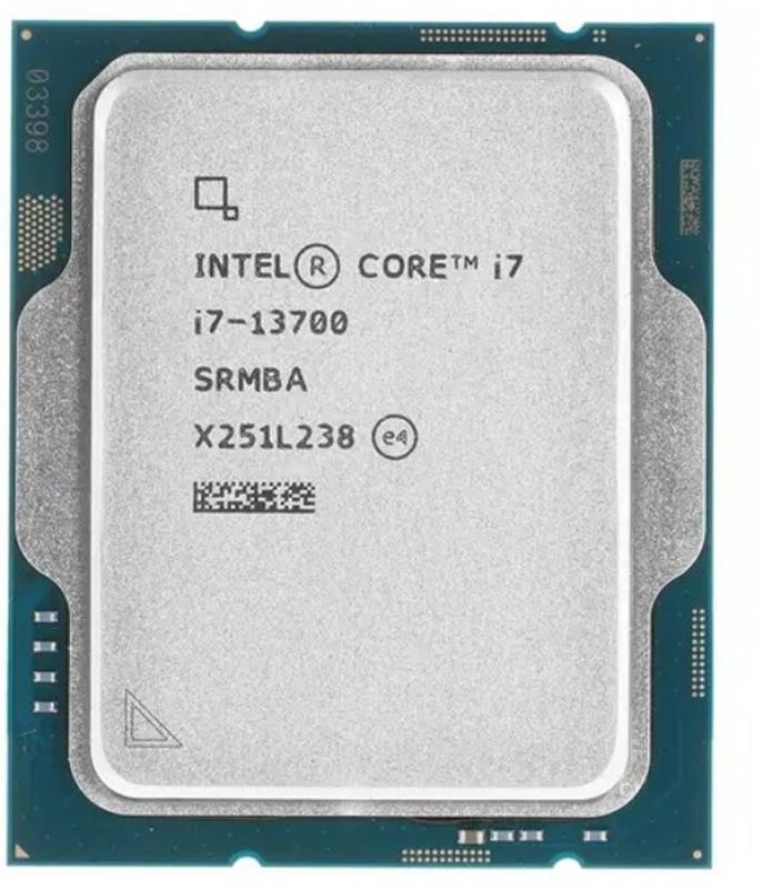  Intel Core i7-13700 OEM (Raptor Lake, Intel 7, C16(8EC/8PC)/T24, Base 1,50GHz(EC), Performance Base 2,10GHz(PC), Turbo 5,10GHz, Max Turbo 5,20GHz, UHD 770, L2 20Mb, Cache 30Mb, Base TDP 65W, Turbo TDP 219W, S1700)