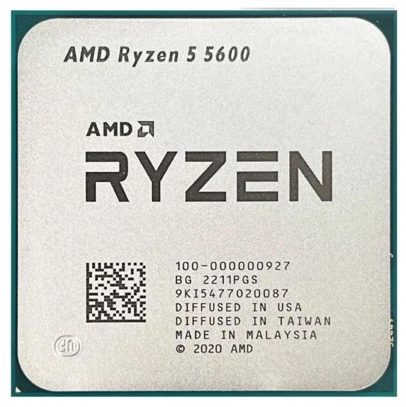  AMD RYZEN 5 5600 OEM (Vermeer, 7nm, C6/T12, Base 3,50GHz, Turbo 4,40GHz, Without Graphics, L3 32Mb, TDP 65W, SAM4)