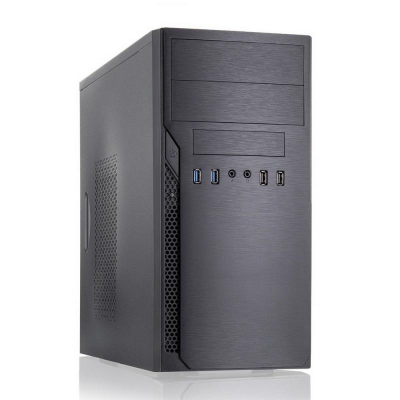 ������ mATX Foxline FL�628-FZ450R-U32, mATX case, black, w/PSU 450W 12cm, w/2xUSB2.0, w/2xUSB3.0 w/pwr cord, w/o FAN