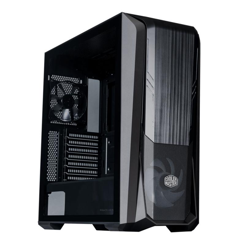  Cooler Master MasterBox 500 [MB500-KGNN-S00] Mid Tower Chassis, USB3 x 2, 1xARGB fan, 1xARGB strips, RGB controller included, Tempered glass