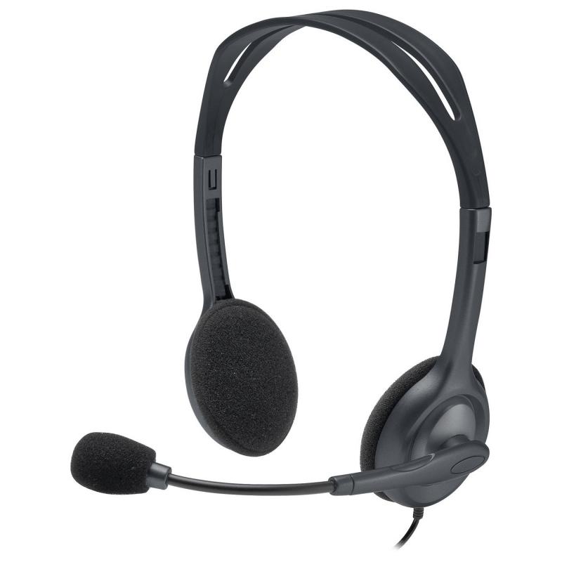  -  Logitech Stereo Headset H111, ,   1,8 ,  3,5 ,   .  (981-000593)