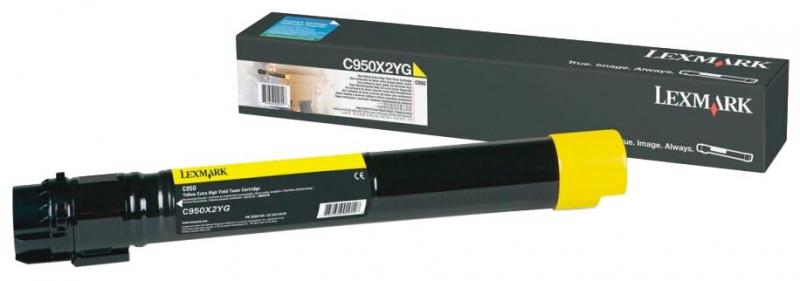  Lexmark C950X2YG     C950de, C950 22K Yellow Extra High Yield Print Cartridge